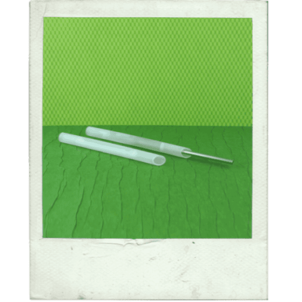 CONCEPT DISPOSABLE 45° RECEIVING TUBE (SILICONE FILLED)