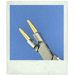 5.5" BRASS ROSARY PLIERS W/ CUTTING EDGE