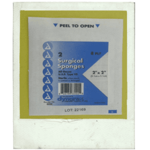 2" X 2" EIGHT PLY STERILE GAUZE