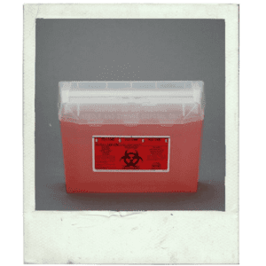 5QT SHARPS CONTAINER, KEY & WALL MOUNT